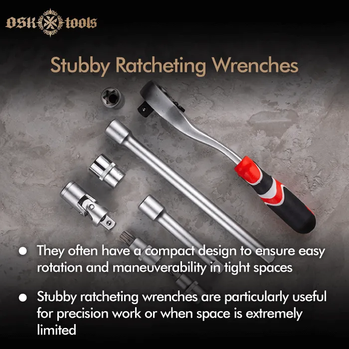 What are the types of ratcheting wrench for tight spaces? Let's look at